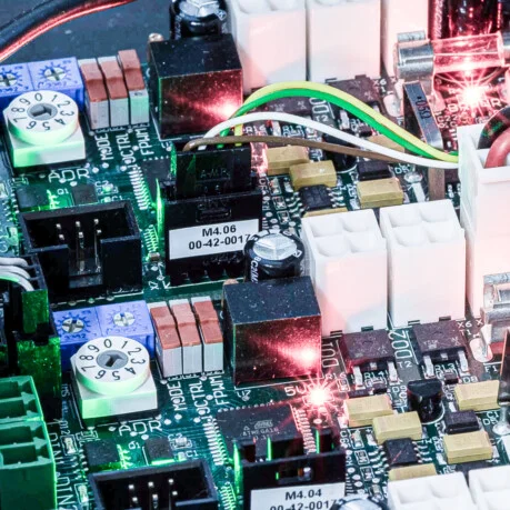 Electronic board with measurement tools